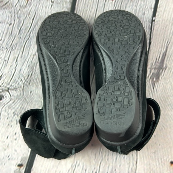 DANSKO LULU Black Suede Ankle Strap Mary Jane Flats - Picture 12 of 17